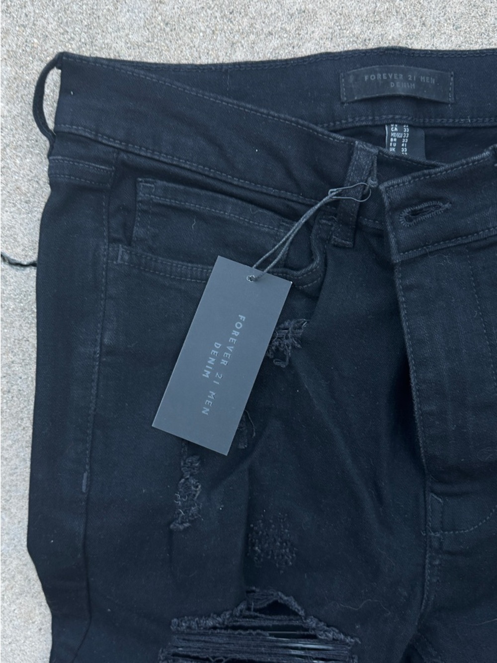 Forever 21 Men's Skinny Black Stretch Jeans - Picture 6 of 11